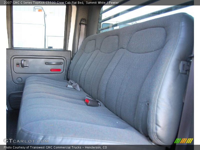 Summit White / Pewter 2007 GMC C Series TopKick C5500 Crew Cab Flat Bed