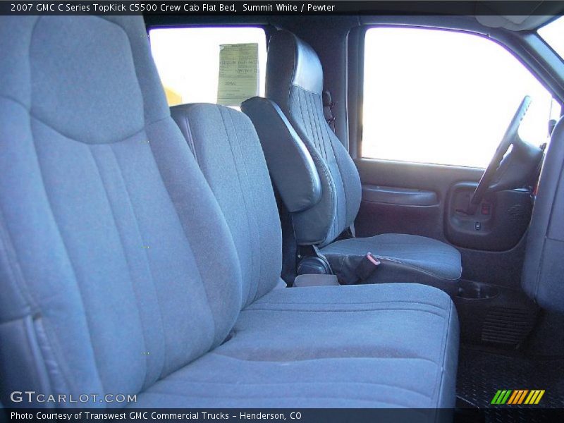 Summit White / Pewter 2007 GMC C Series TopKick C5500 Crew Cab Flat Bed