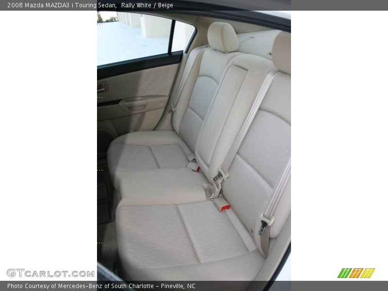 Rally White / Beige 2008 Mazda MAZDA3 i Touring Sedan