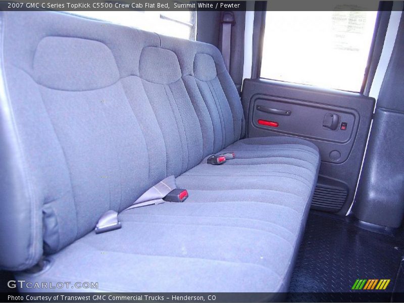 Summit White / Pewter 2007 GMC C Series TopKick C5500 Crew Cab Flat Bed