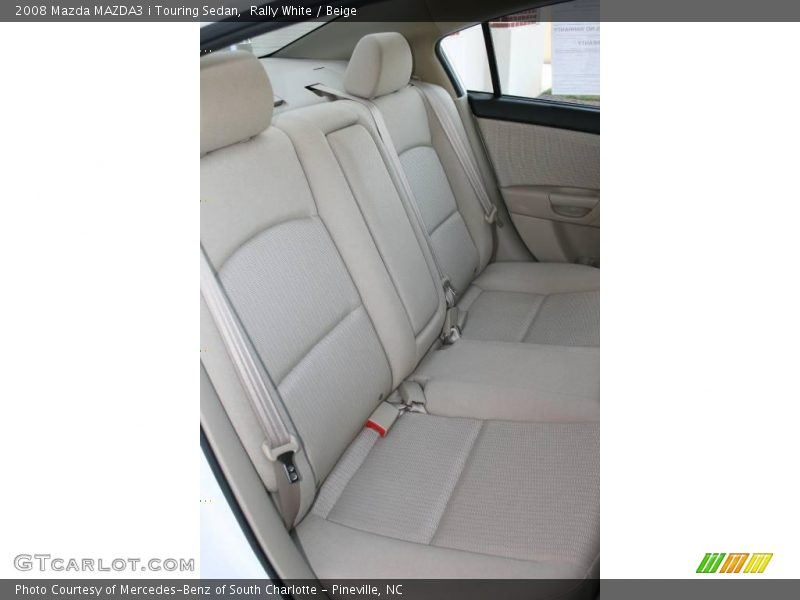 Rally White / Beige 2008 Mazda MAZDA3 i Touring Sedan