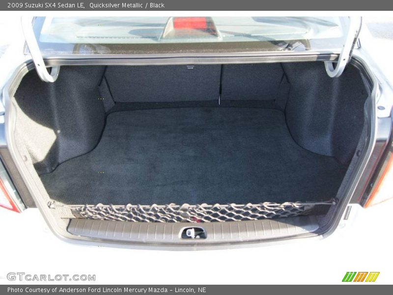 Quicksilver Metallic / Black 2009 Suzuki SX4 Sedan LE