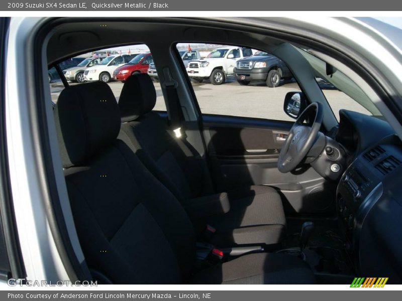 Quicksilver Metallic / Black 2009 Suzuki SX4 Sedan LE