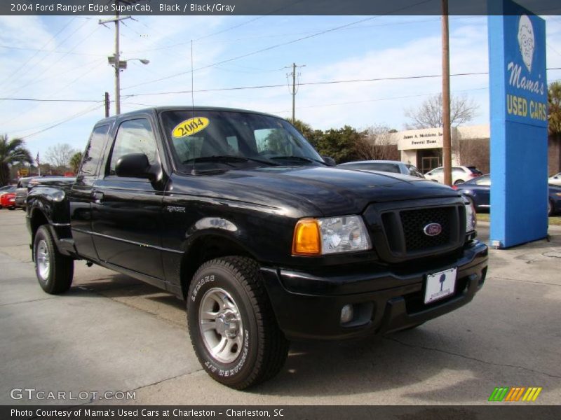 Black / Black/Gray 2004 Ford Ranger Edge SuperCab