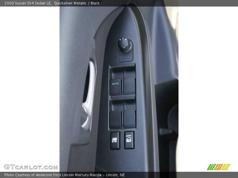 Quicksilver Metallic / Black 2009 Suzuki SX4 Sedan LE