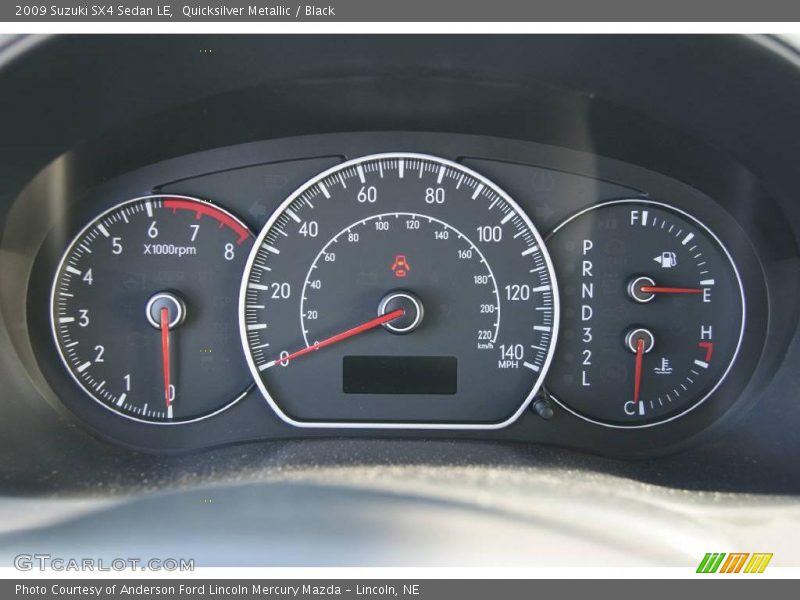 Quicksilver Metallic / Black 2009 Suzuki SX4 Sedan LE