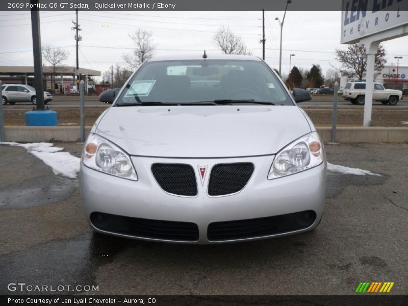 Quicksilver Metallic / Ebony 2009 Pontiac G6 GT Sedan