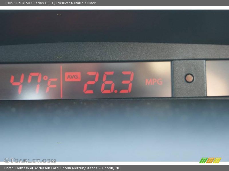 Quicksilver Metallic / Black 2009 Suzuki SX4 Sedan LE