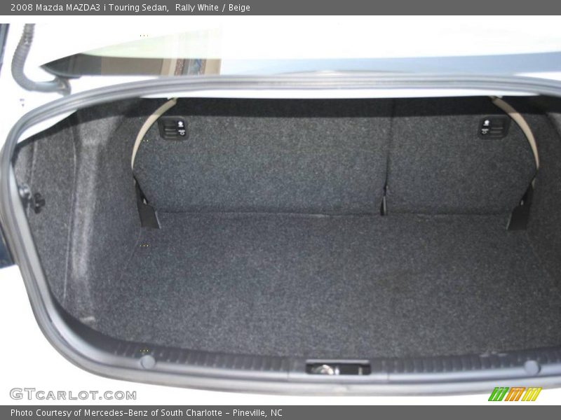 Rally White / Beige 2008 Mazda MAZDA3 i Touring Sedan