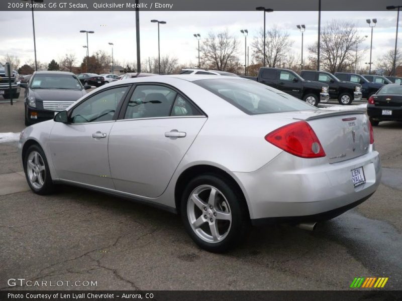 Quicksilver Metallic / Ebony 2009 Pontiac G6 GT Sedan