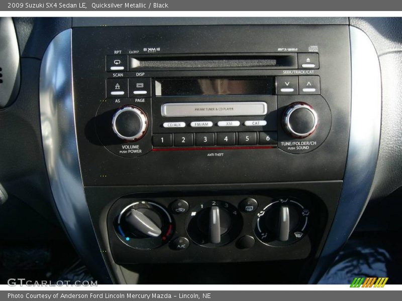 Quicksilver Metallic / Black 2009 Suzuki SX4 Sedan LE