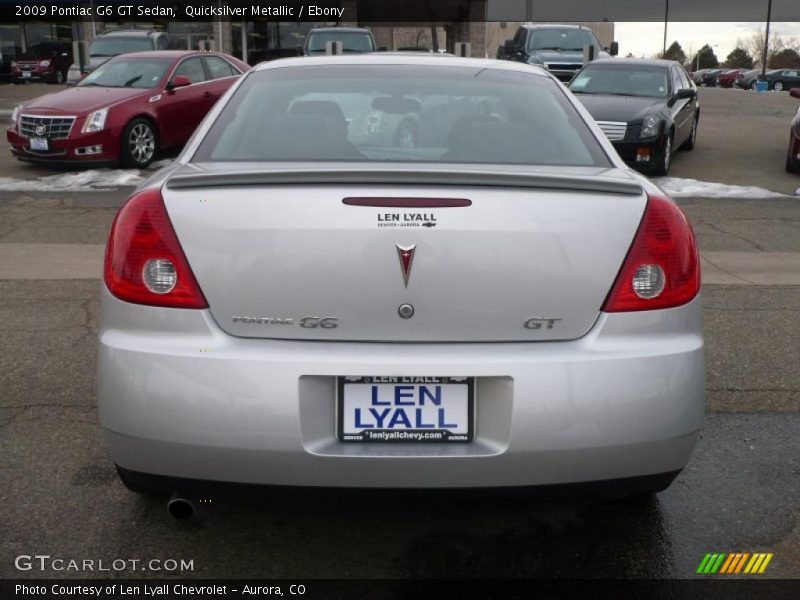 Quicksilver Metallic / Ebony 2009 Pontiac G6 GT Sedan