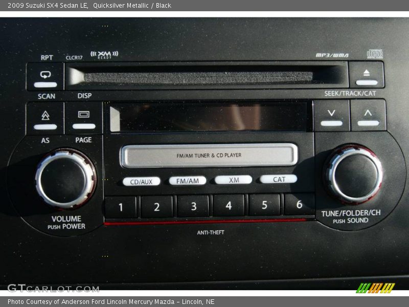 Quicksilver Metallic / Black 2009 Suzuki SX4 Sedan LE