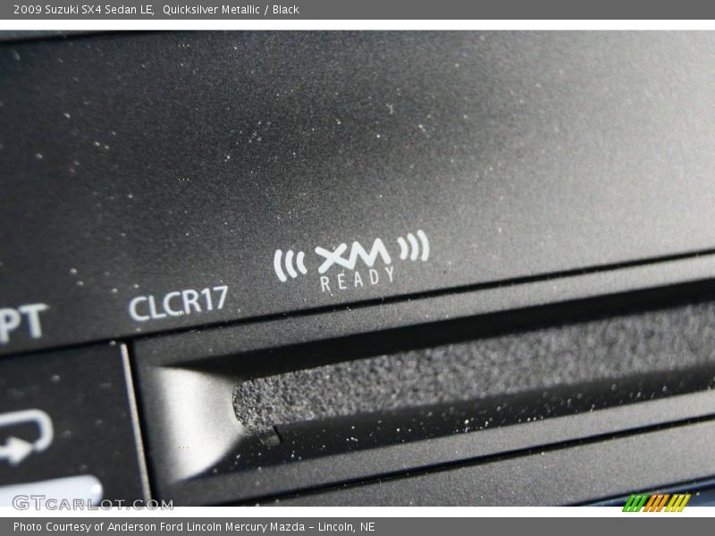 Quicksilver Metallic / Black 2009 Suzuki SX4 Sedan LE