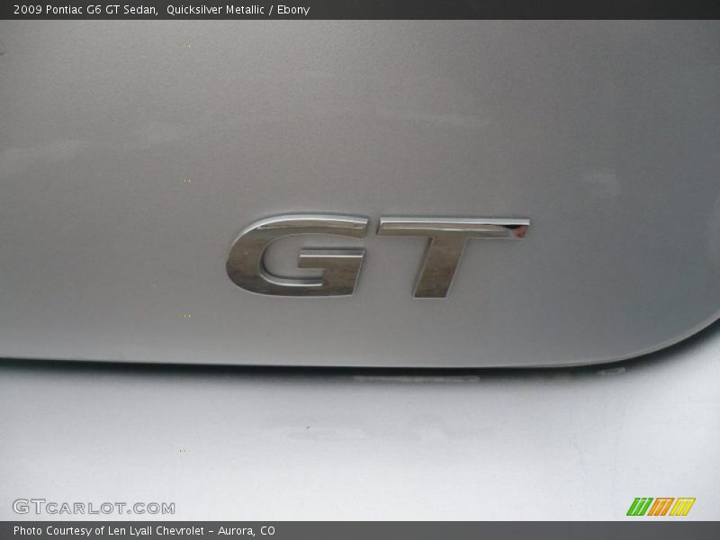 Quicksilver Metallic / Ebony 2009 Pontiac G6 GT Sedan
