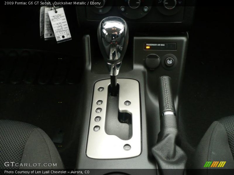 Quicksilver Metallic / Ebony 2009 Pontiac G6 GT Sedan