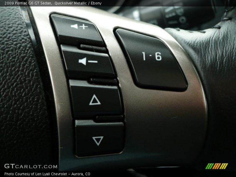 Quicksilver Metallic / Ebony 2009 Pontiac G6 GT Sedan