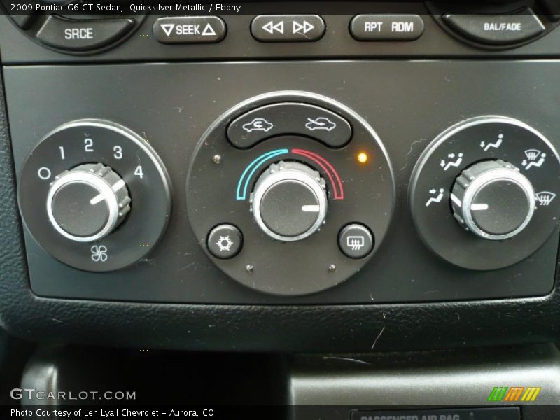 Quicksilver Metallic / Ebony 2009 Pontiac G6 GT Sedan
