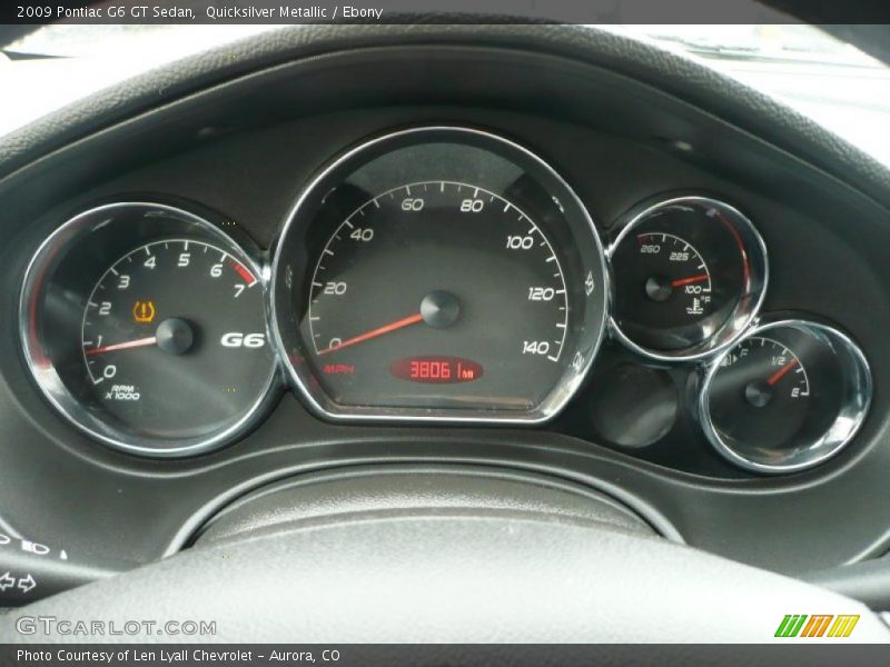 Quicksilver Metallic / Ebony 2009 Pontiac G6 GT Sedan