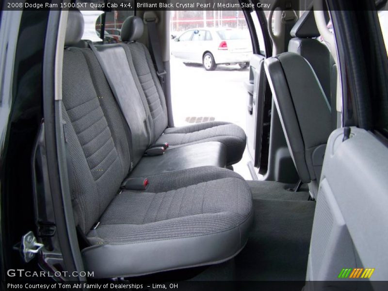 Brilliant Black Crystal Pearl / Medium Slate Gray 2008 Dodge Ram 1500 SXT Quad Cab 4x4