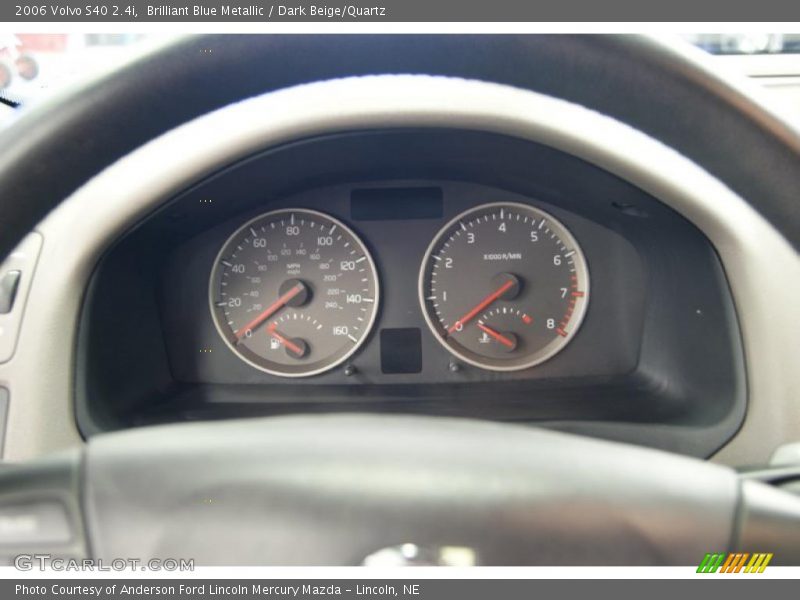 Brilliant Blue Metallic / Dark Beige/Quartz 2006 Volvo S40 2.4i