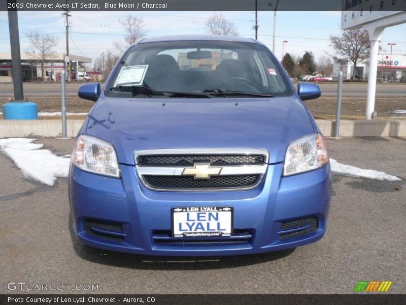 Blue Moon / Charcoal 2009 Chevrolet Aveo LT Sedan