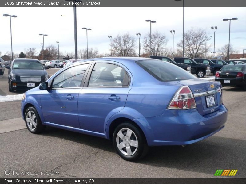 Blue Moon / Charcoal 2009 Chevrolet Aveo LT Sedan