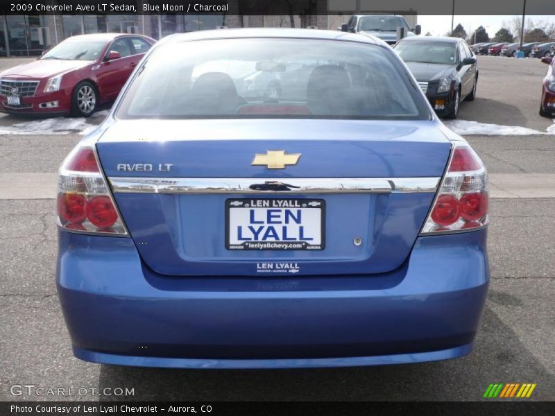Blue Moon / Charcoal 2009 Chevrolet Aveo LT Sedan
