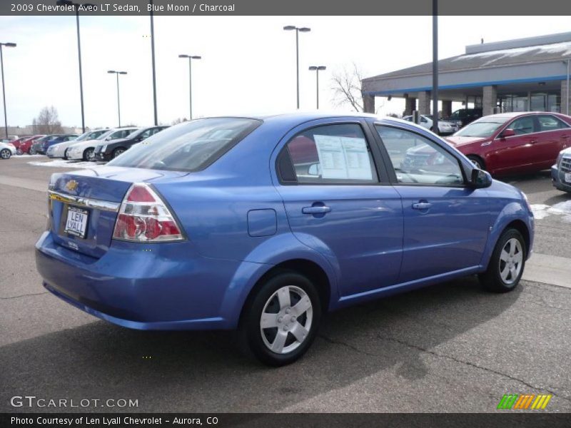 Blue Moon / Charcoal 2009 Chevrolet Aveo LT Sedan