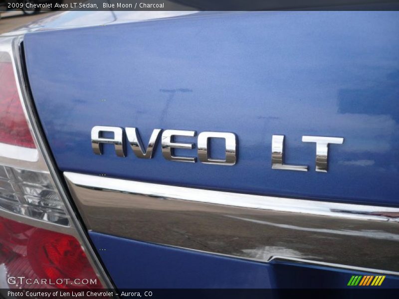 Blue Moon / Charcoal 2009 Chevrolet Aveo LT Sedan