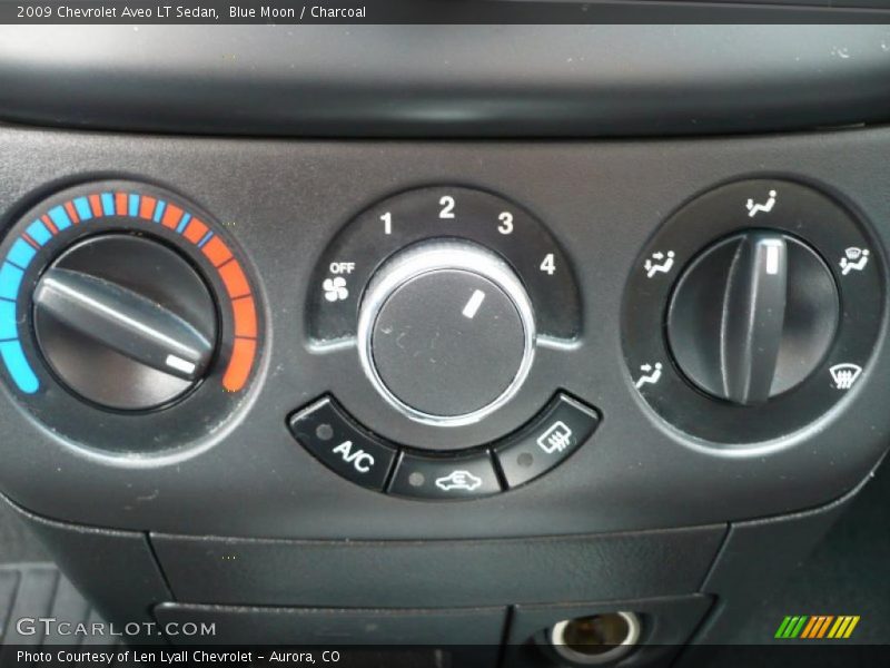 Blue Moon / Charcoal 2009 Chevrolet Aveo LT Sedan