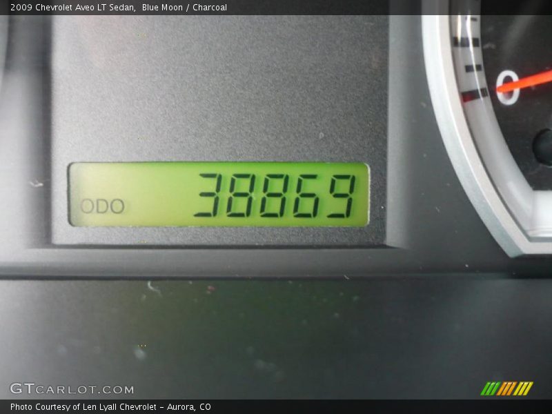 Blue Moon / Charcoal 2009 Chevrolet Aveo LT Sedan