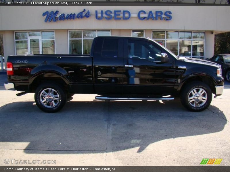 Black / Black 2007 Ford F150 Lariat SuperCab 4x4