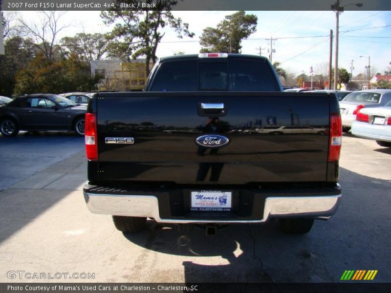 Black / Black 2007 Ford F150 Lariat SuperCab 4x4