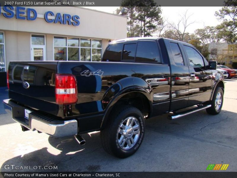 Black / Black 2007 Ford F150 Lariat SuperCab 4x4