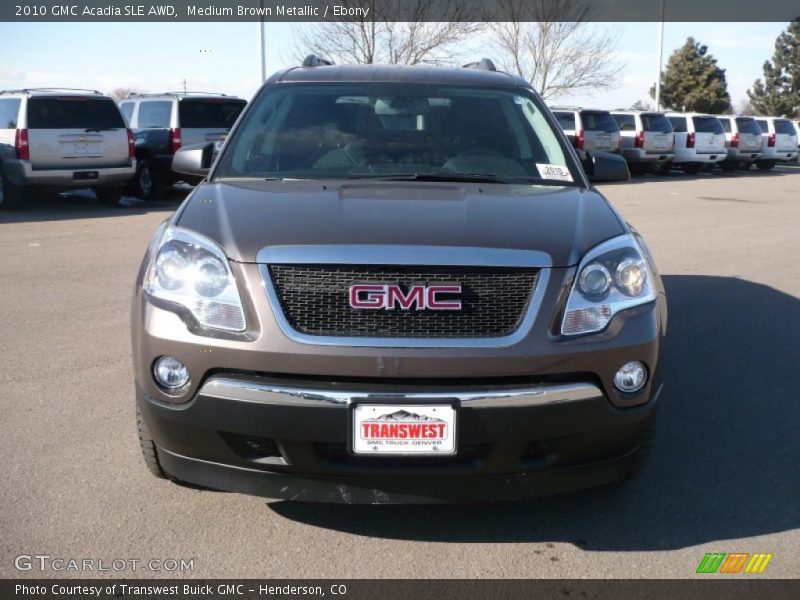Medium Brown Metallic / Ebony 2010 GMC Acadia SLE AWD