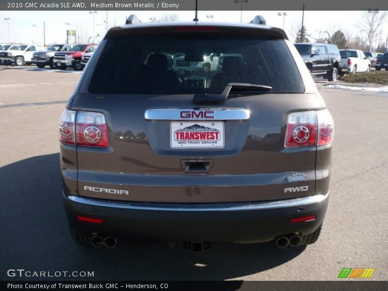 Medium Brown Metallic / Ebony 2010 GMC Acadia SLE AWD