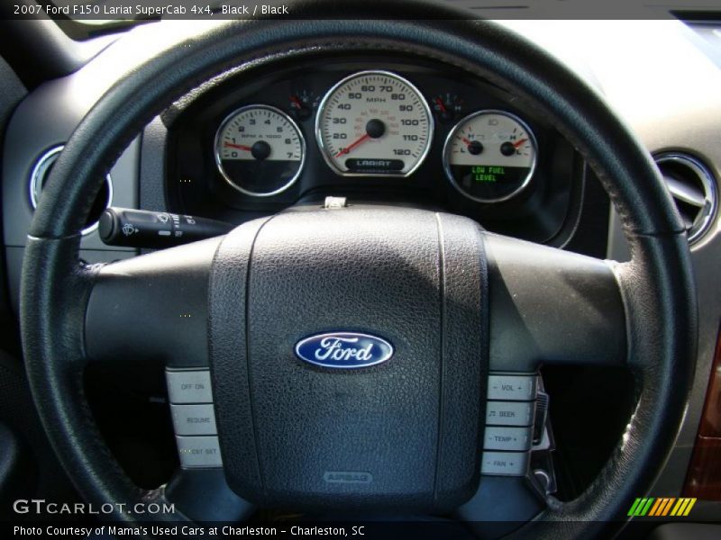 Black / Black 2007 Ford F150 Lariat SuperCab 4x4