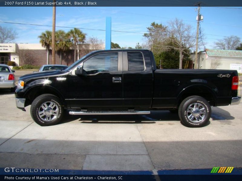 Black / Black 2007 Ford F150 Lariat SuperCab 4x4