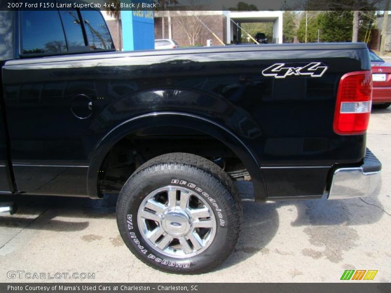 Black / Black 2007 Ford F150 Lariat SuperCab 4x4