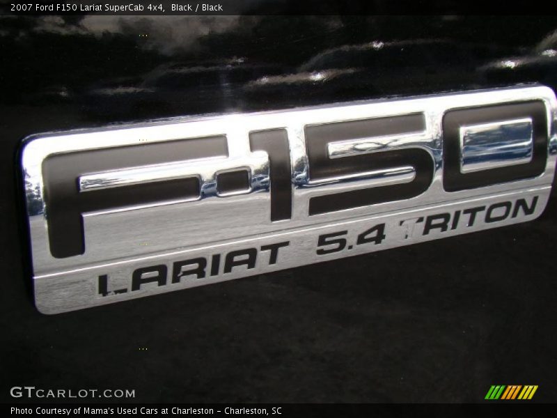 Black / Black 2007 Ford F150 Lariat SuperCab 4x4