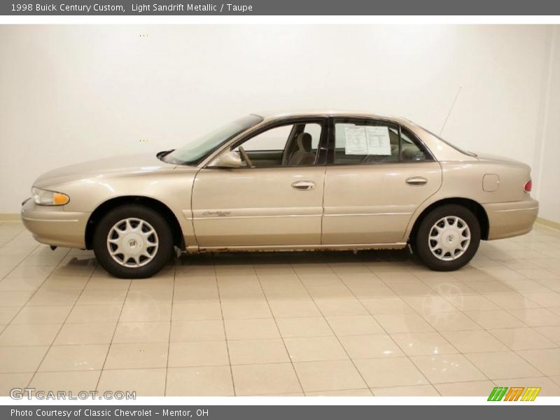 Light Sandrift Metallic / Taupe 1998 Buick Century Custom