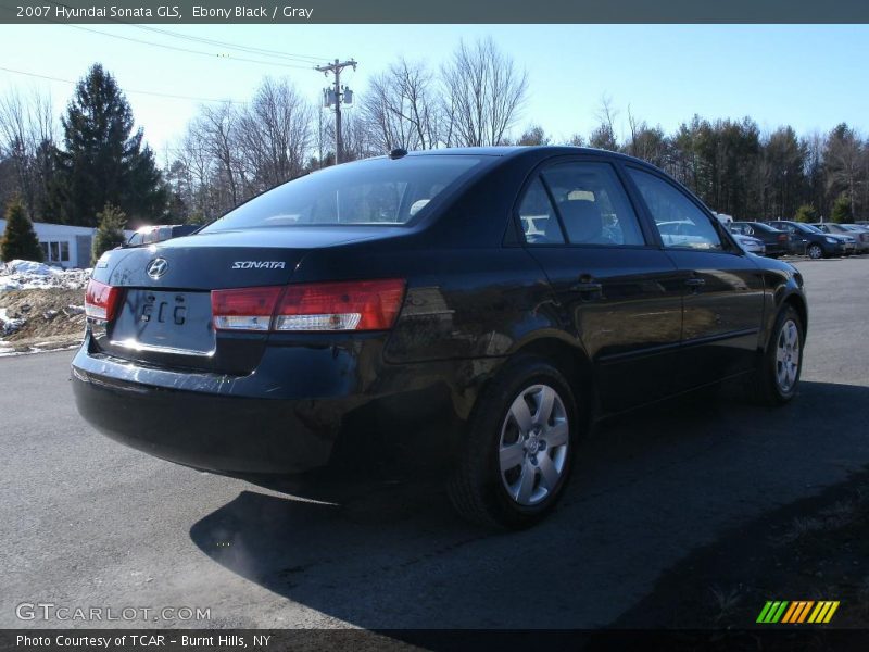 Ebony Black / Gray 2007 Hyundai Sonata GLS