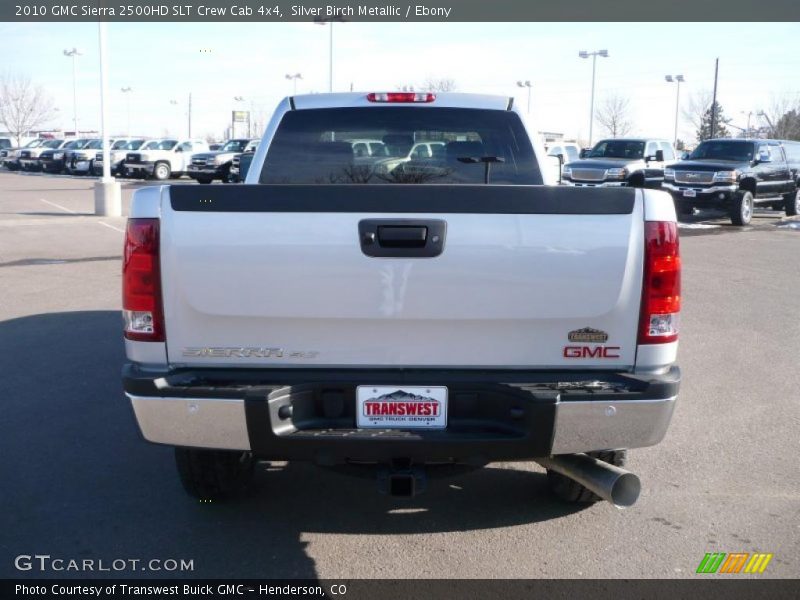 Silver Birch Metallic / Ebony 2010 GMC Sierra 2500HD SLT Crew Cab 4x4