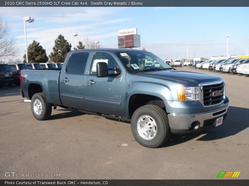 Stealth Gray Metallic / Ebony 2010 GMC Sierra 2500HD SLT Crew Cab 4x4