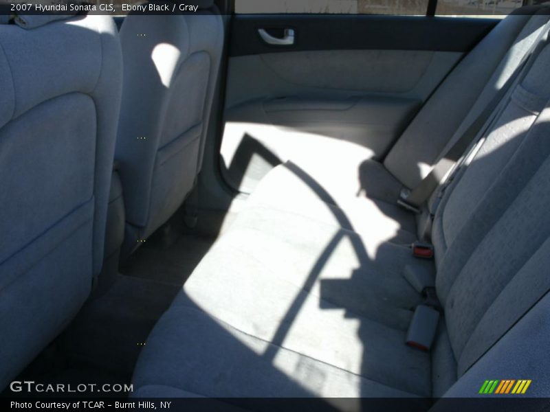 Ebony Black / Gray 2007 Hyundai Sonata GLS