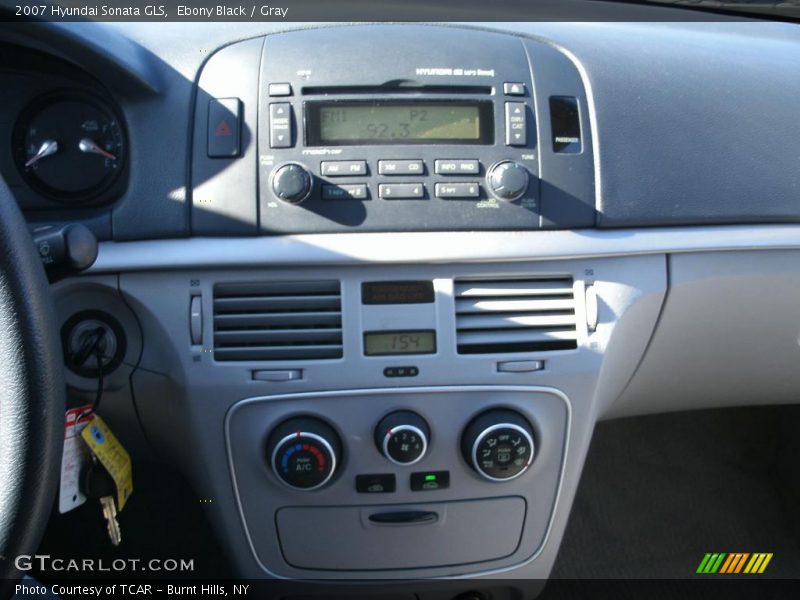 Ebony Black / Gray 2007 Hyundai Sonata GLS