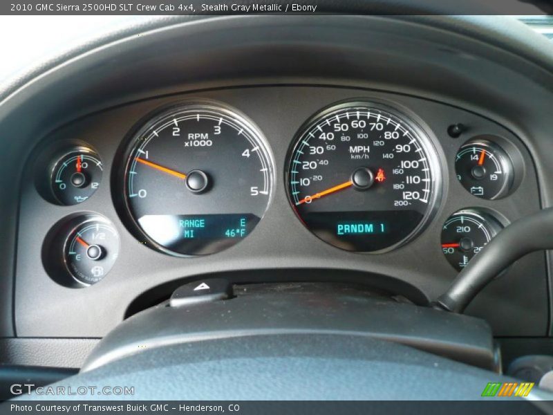 Stealth Gray Metallic / Ebony 2010 GMC Sierra 2500HD SLT Crew Cab 4x4
