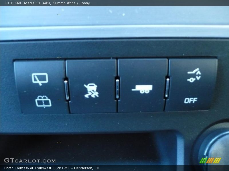 Summit White / Ebony 2010 GMC Acadia SLE AWD