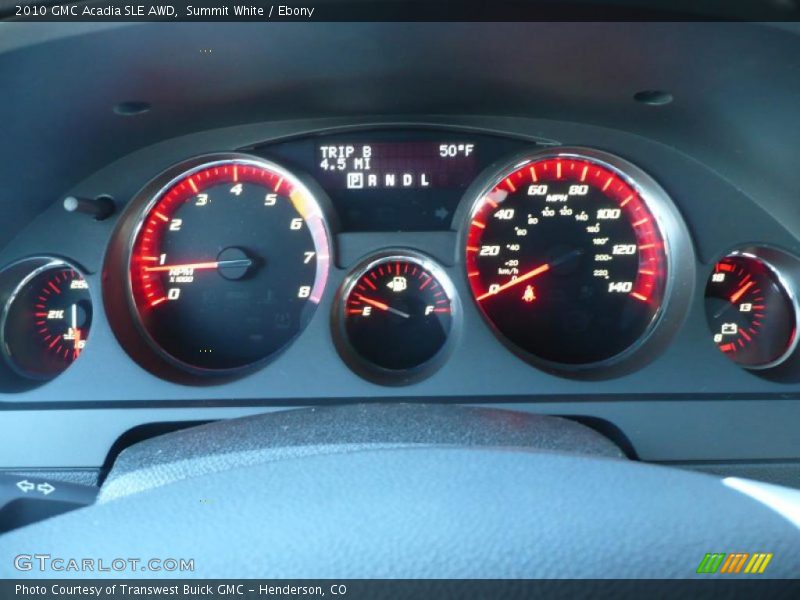Summit White / Ebony 2010 GMC Acadia SLE AWD